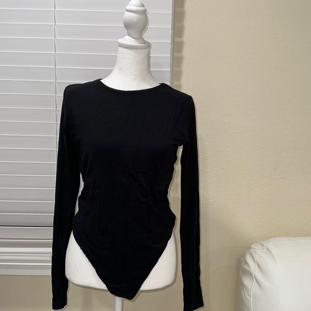 Naked wardrobe open back bodysuit